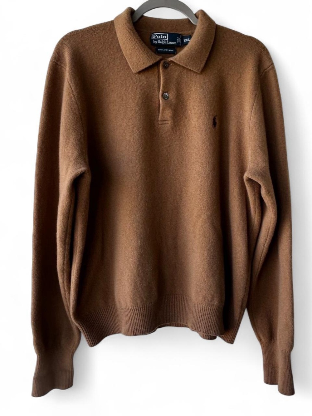 Polo by Ralph Lauren Brown Crewneck Polo Sweater